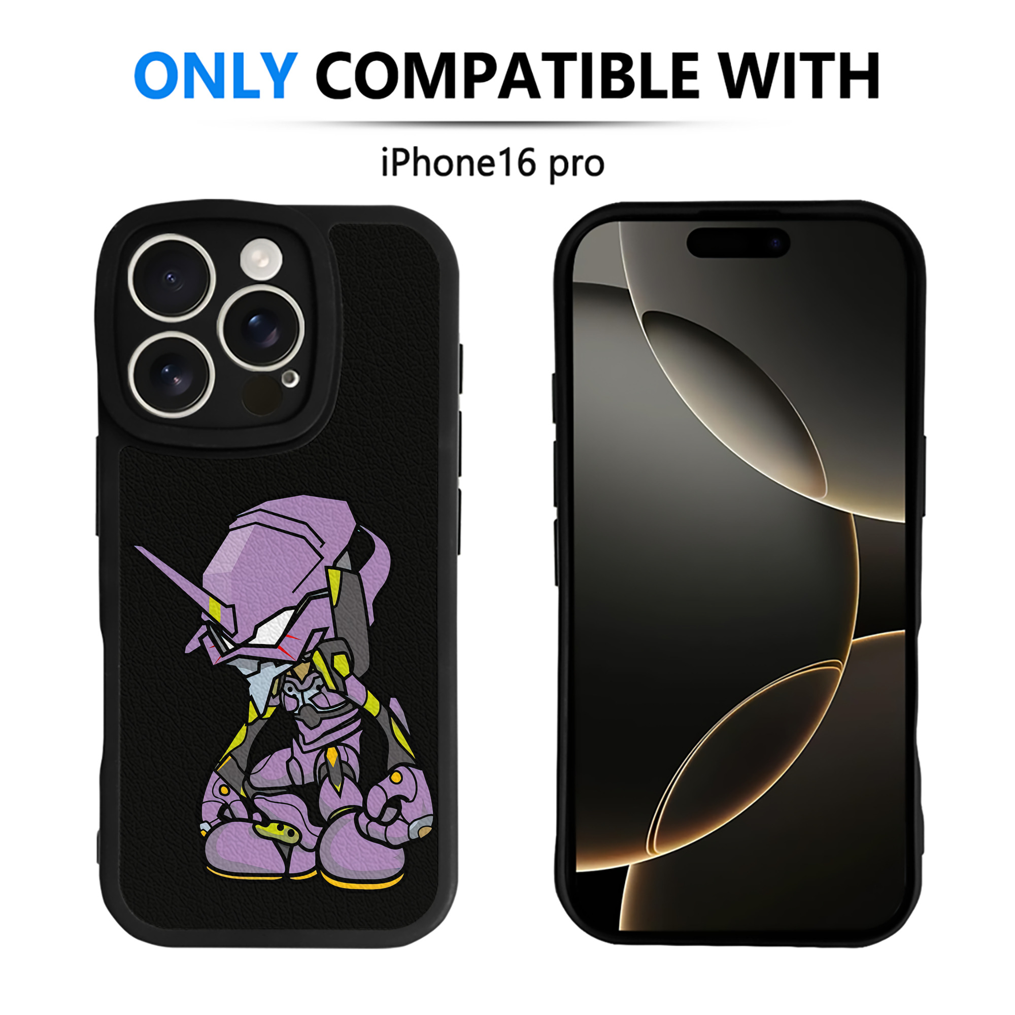 （画像用） EVA 新世紀エヴァンゲリオン 【iPhone 16シリーズ対応】シリコンスマホケース（レザー調） 材質：シリコン